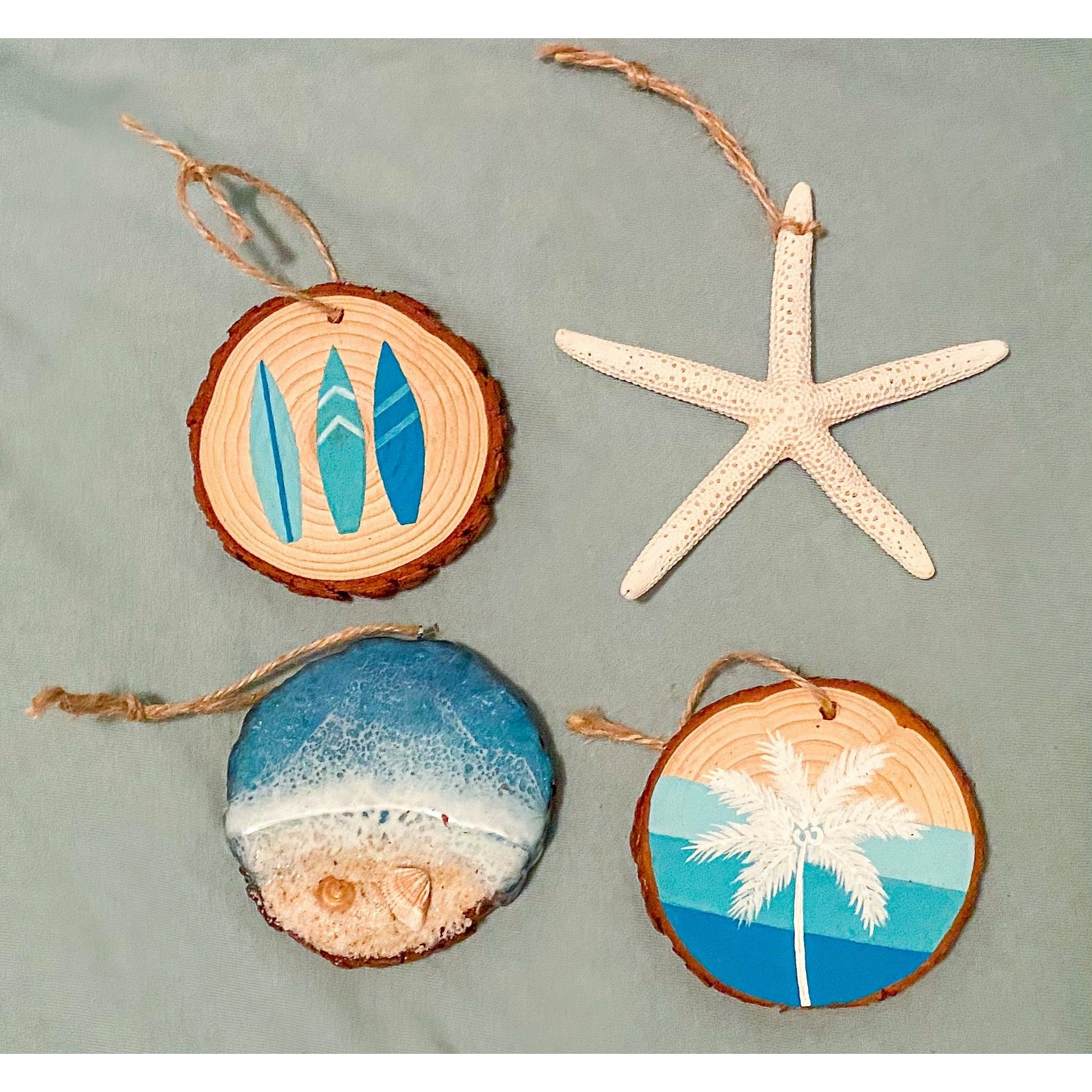 Beach Inspired Handmade Ornaments