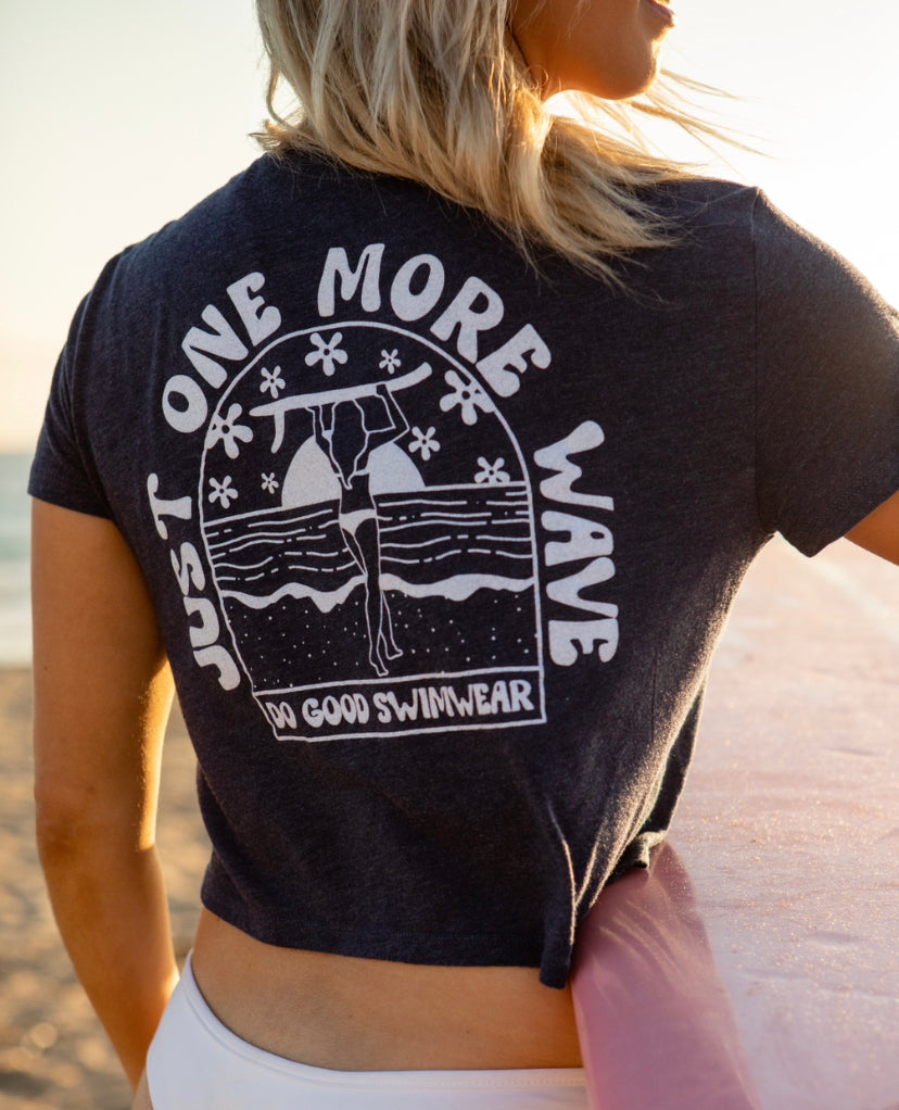 One More Wave Crop Tee