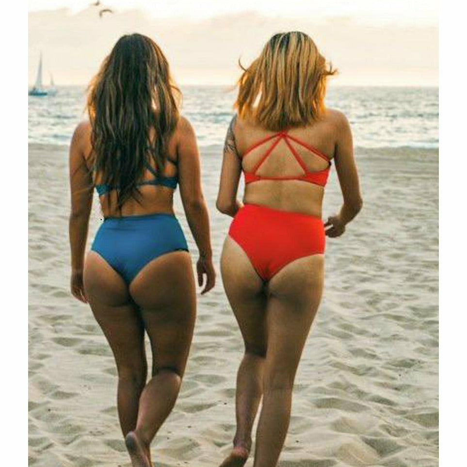 Jazzy High Waist Reversible Bottoms - Do Good Swimwear